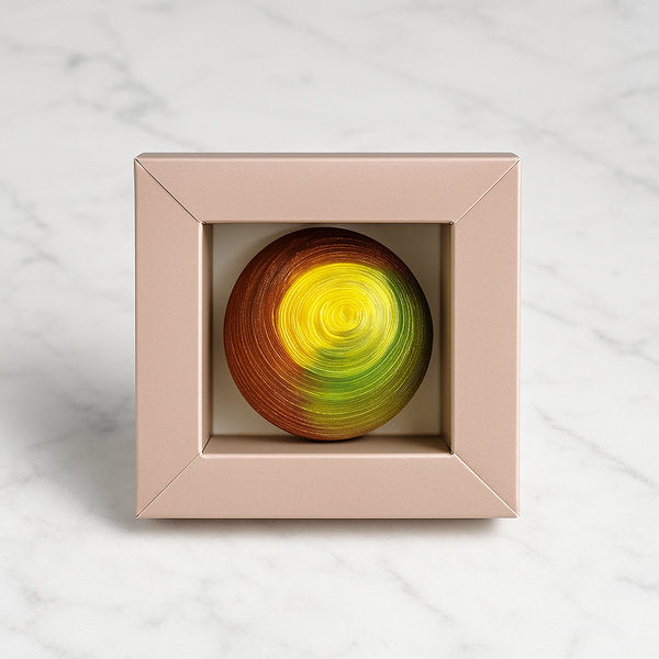 Big Sphere Chocolate Molded Bonbon Opened Box Clement Niel Chocolatier Bangkok Gift Handmade Artisan Near Me Best Chocolate in Bangkok Thailand Artisanal Gourmet Treats