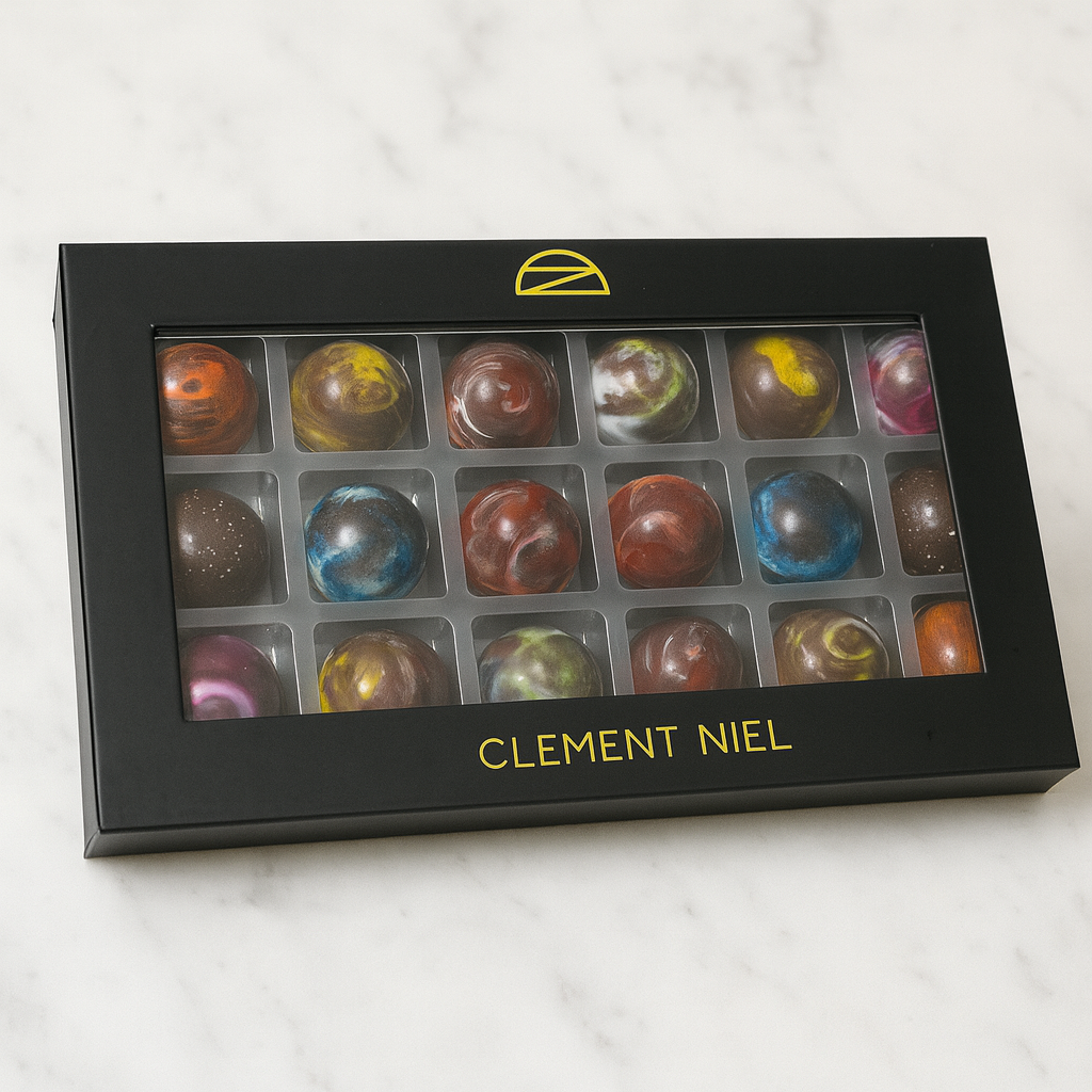 Chocolate Molded Bonbons Box 16 Pieces Clement Niel - Chocolatier