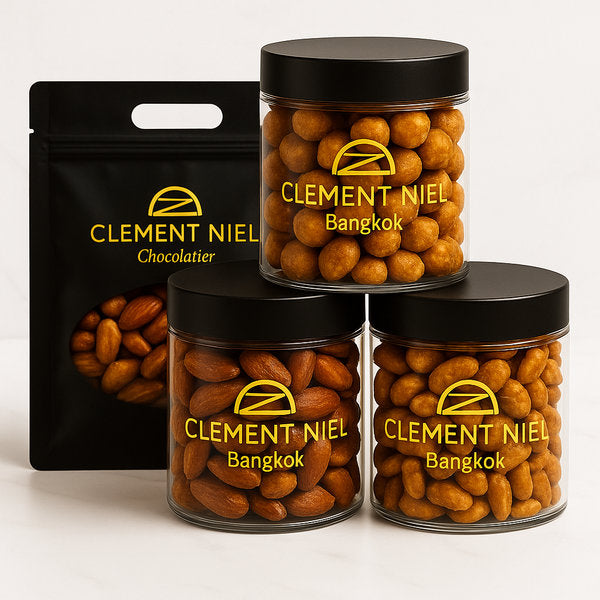 Caramelized Nuts Mix Clement Niel Chocolatier Bangkok Gift Handmade Artisan Near Me Best Chocolate in Bangkok Thailand Artisanal Gourmet Treats