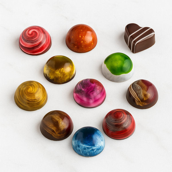 Chocolate Molded Bonbons Clement Niel Chocolatier Bangkok Gift Handmade Artisan Near Me Best Chocolate in Bangkok Thailand Artisanal Gourmet Treats