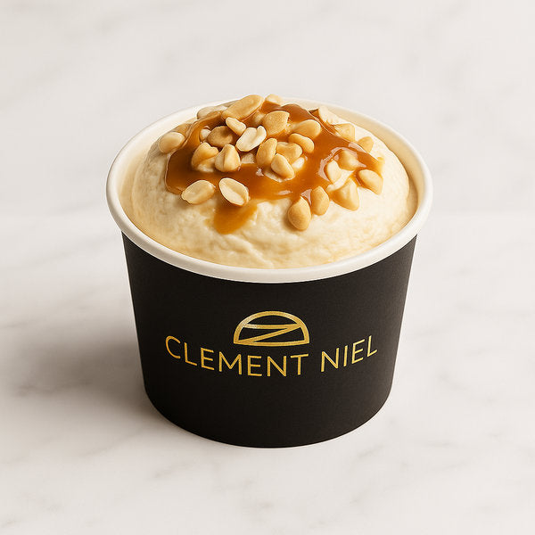 Peanuts Caramel Ice Cream Clement Niel Chocolatier Bangkok Gift Handmade Artisan Near Me Best Chocolate in Bangkok Thailand Artisanal Gourmet Treats