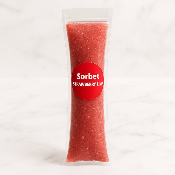 Strawberry Lime Sorbet (Vegan) Clement Niel - Chocolatier