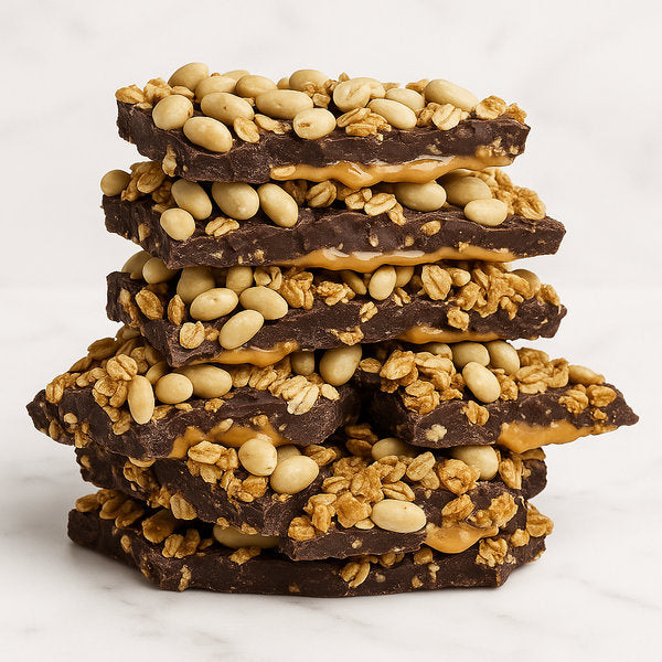 Chocolate Slabs Gourmet Clement Niel - ChocolatierVegan Peanuts Granola Chocolate Slabs Dark Chocolate Clement Niel Chocolatier Bangkok Gift Handmade Artisan Near Me Best Chocolate in Bangkok Thailand Artisanal Gourmet Treats