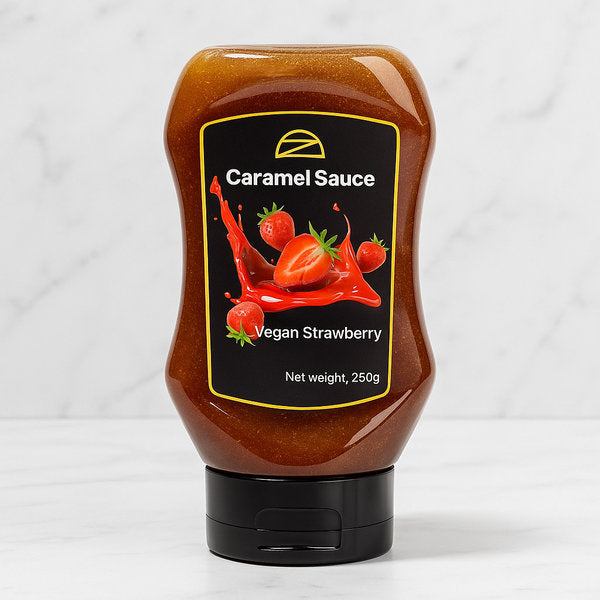 Vegan Strawberry Caramel Sauce Front Clement Niel Chocolatier Bangkok Gift Handmade Artisan Near Me Best Chocolate in Bangkok Thailand Artisanal Gourmet Treats