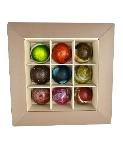 Chocolates Molded Bonbons Box 9 Pieces Clement Niel - Chocolatier