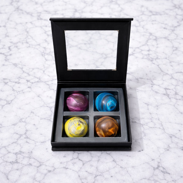 Chocolate Molded Bonbons Box 4 Pieces Clement Niel - Chocolatier