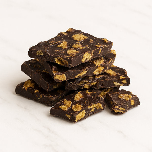 Chocolate Slabs Corn Flakes Dark Chocolate Clement Niel Chocolatier Bangkok Gift Handmade Artisan Near Me Best Chocolate in Bangkok Thailand Artisanal Gourmet Treats