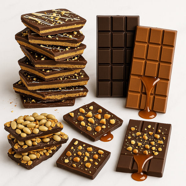 Chocolate Slabs Gourmet Mix Clement Niel Chocolatier Bangkok Gift Handmade Artisan Near Me Best Chocolate in Bangkok Thailand Artisanal Gourmet Treats