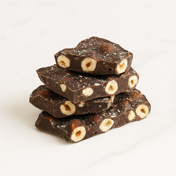 Chocolate Slabs Hazelnuts Dark Chocolate Clement Niel Chocolatier Bangkok Gift Handmade Artisan Near Me Best Chocolate in Bangkok Thailand Artisanal Gourmet Treats