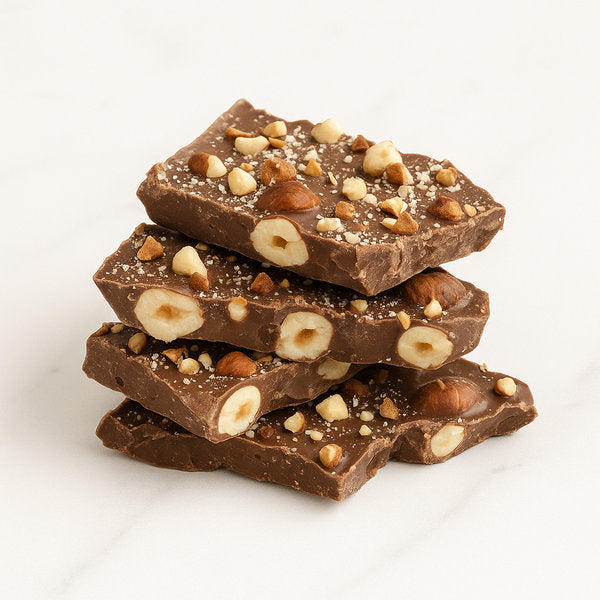 Chocolate Slabs Hazelnuts Milk Chocolate Clement Niel Chocolatier Bangkok Gift Handmade Artisan Near Me Best Chocolate in Bangkok Thailand Artisanal Gourmet Treats