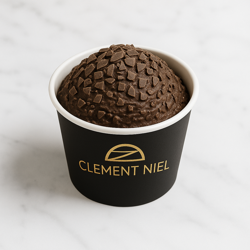 Dark Chocolate Ice Cream Clement Niel - Chocolatier