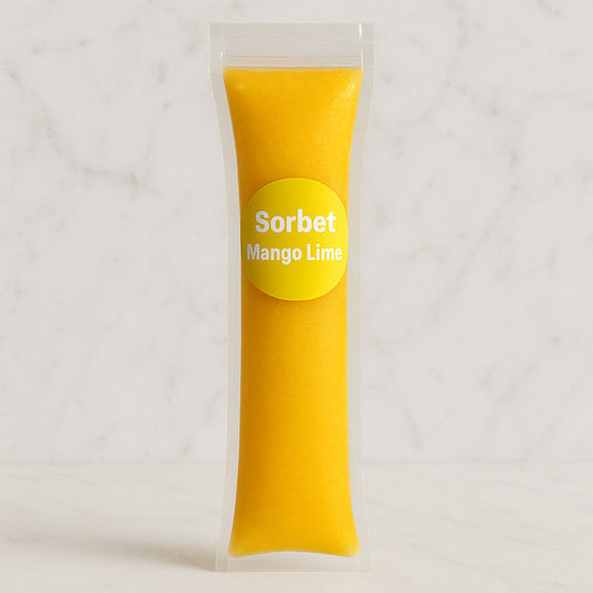 Mango Lime Sorbet Vegan  Frozen Stick Clement Niel Gift Handmade Artisan Near Me Best Chocolate in Bangkok Thailand Artisanal Gourmet Treats