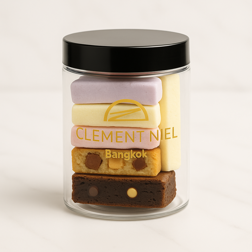 Mini Snack Bars Mix Jar Clement Niel - Chocolatier