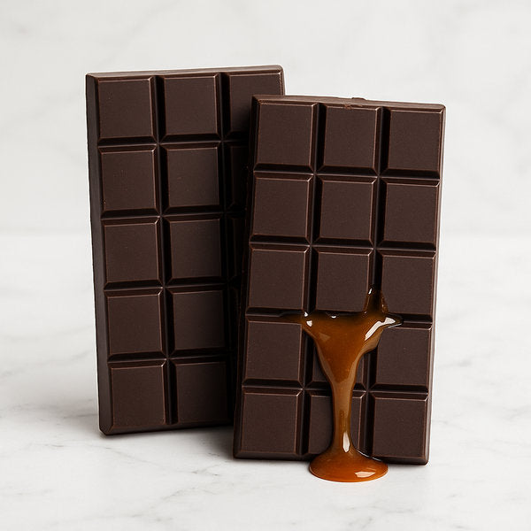 Chocolate Slabs Gourmet Clement Niel - ChocolatierSalted caramel Chocolate Slabs Dark Chocolate Clement Niel Chocolatier Bangkok Gift Handmade Artisan Near Me Best Chocolate in Bangkok Thailand Artisanal Gourmet Treats