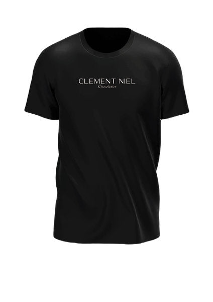 T shirt Clement Niel Black front Gift Handmade Artisan Near Me Best Chocolate in Bangkok Thailand Artisanal Gourmet Treats